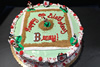 Order Ref: PI-537 12 inch Red Sox Themed Photo Image Ice Cream Cake