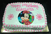 Order Ref: PI-286 Minnie Mouse 12x18 inch Custom Ice Cream Cake