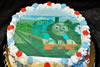 Order Ref: PI-084 Thomas the Train 8inch Photo Image Themed Ice Cream Cake.