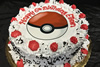 Order Ref: PI-509 9 inch Pokemon themed Photo Image Ice Cream Cake