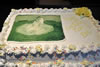 Order Ref: PI-042 Wedding Anniversary Photo Image Ice Cream Cake.