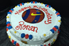 Order Ref: PI-289 Barcelona FC Custom Ice Cream Cake