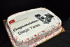 Order Ref: PI-117 BU Engineering Graduation Photo Image Ice Cream Cake.