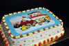 Order Ref: PI-119 Angry Birds Custom Photo Image Ice Cream Cake.