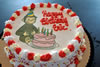 Order Ref: PI-048 Curious George Photo Image Ice Cream Cake.