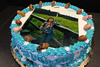 Order Ref: PI-414 Custom Birthday 10 inch Photo Image Ice Cream Cake