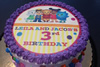 Order Ref: PI-167 Custom Cartoon Themed Photo Image Cake.