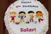 Order Ref: PI-160 Custom Drawing Photo Image Birthday Cake.