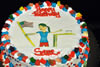 Order Ref: PI-095 Photo Image of Childs Drawing Ice Cream Cake.