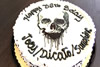 Order Ref: PI-341 Photo Image Skull 8 inch Custom Cake