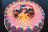Order Ref: PI-201 Disney Princess Themed Photo Image Birthday Ice Cream Cake.