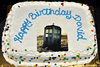 Order Ref: PI-229 Dr Who Themed Custom Photo Image Ice Cream Cake.