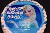 Order Ref: PI-233 Elsa from Frozen Custom Themed Photo Image Ice Cream Cake.