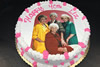 Order Ref: PI-452 10 inch Golden Girls Custom Photo Image Ice Cream Cake