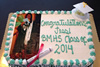 Order Ref: PI-211 10x14 inch Custom Graduation Photo Image Ice Cream Cake.