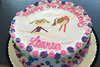 Order Ref: PI-352 Photo Image Custom Gymnastics Theme Ice Cream Cake.