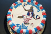 Order Ref: PI-259 Custom Harlem Globetrotters Photo Image Ice Cream Cake.