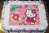 Order Ref: PI-184 Hello Kitty Custom Birthday Photo Image Ice Cream Cake.