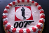 Order Ref: PI-132 James Bond Themed Ice Cream Cake.
