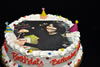 Order Ref: PI-143 Jill Bartending at The Paint Bar - Custom Photo Image Ice Cream Cake.