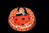 Order Ref: PI-118 Lady Bug Photo Image Ice Cream Cake.