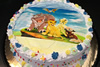 Order Ref: PI-502 Custom Lion King Themed Photo Image Ice Cream Cake