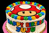 Order Ref: PI-586 Super Mario Themed Photo Image Ice Cream Cake for Juliana