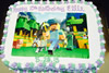 Order Ref: PI-270 Minecraft 10x14 inch Photo Image Ice Cream Cake.