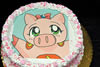 Order Ref: PI-082 Miss Piggy Photo Image Themed Ice Cream Cake.