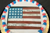 Order Ref: PI-372 Custom US Flag Photo Image Cake for Molly