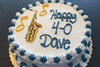 Order Ref: PI-392 Music 40th Birthday Photo Image Ice Cream Cake