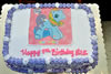 Order Ref: PI-053 My Little Pony 10x14 inch Photo Image Ice Cream Cake.