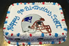 Order Ref: PI-296 Patriots 10x14 inch Custom Ice Cream Cake