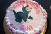 Order Ref: PI-139 Pussy Cat Photo Image Ice Cream Cake.