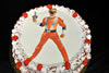 Order Ref: PI-049 Red Power Ranger Photo Image Ice Cream Cake.
