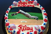 Order Ref: PI-190 Boston Red Sox - Dustin Pedoria Custom Birthday Photo Image Ice Cream Cake.