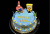 Order Ref: PI-585 Spongebob Themed Photo Image Ice Cream Cake