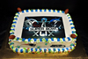 Order Ref: PI-252 Custom 10x14 inch Super Bowl 2015 Photo Image Ice Cream Cake.