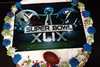 Order Ref: PI-250 Custom 8 inch Super Bowl 2015 Photo Image Ice Cream Cake.