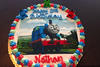 Order Ref: PI-203 Thomas the Train Custom Photo Image Ice Cream Cake.