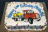 Order Ref: PI-298 Tow Truck 10x14 inch Custom Ice Cream Cake