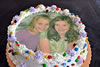 Order Ref: PI-038 Two Girls Photo Image Ice Cream Cake.
