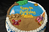 Order Ref: TH-145 Beach Scene Themed 10 inch Ice Cream Cake