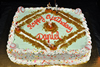 Order Ref: TH-126 10x14 inch Baseball Themed Ice Cream Cake.