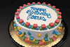 Order Ref: TH-192 9 inch Custom Lego Themed Ice Cream Cake