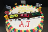Order Ref: TH-204 9 inch Race Track Theme Ice Cream Cake
