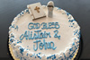 Order Ref: TH-160 Custom Holy Communion 10 Inch Themed Ice Cream Cake.