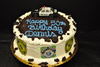 Order Ref: TH-139 Custom 10 inch Police Car Themed Ice Cream Cake.