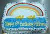 Order Ref: TH-154 Rainbow Theme 12x18 inch Custom Ice Cream Cake