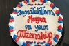 Order Ref: TH-165 Custom US Citizenship Theme Ice Cream Cake